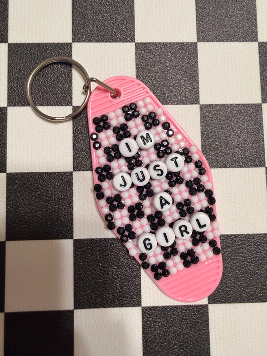 BEDAZZLED MOTEL KEYCHAIN