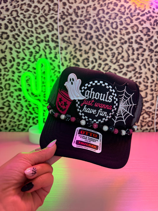 GHOULS JUST WANNA HAVE FUN TRUCKER HAT