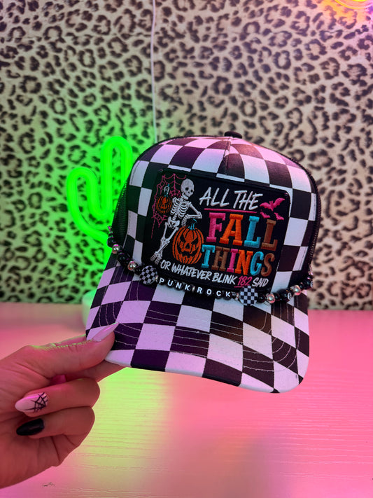 ALL THE FALL THINGS TRUCKER HAT