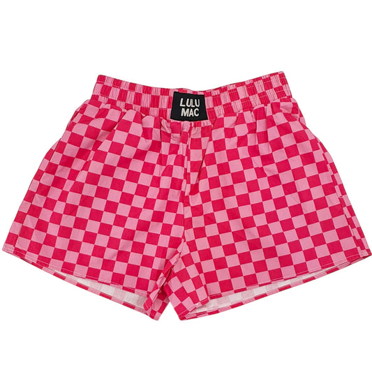 LULU MAC CHECKERED SHORTS