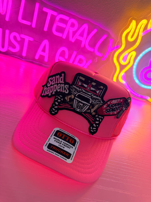 SAND HAPPENS TRUCKER HAT