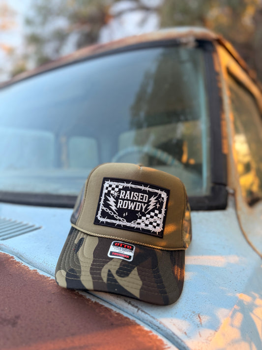 RAISED ROWDY TRUCKER HAT