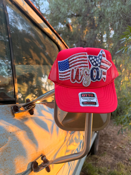 USA TRUCKER HAT