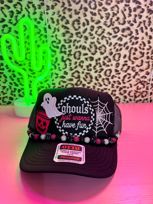 GHOULS JUST WANNA HAVE FUN TRUCKER HAT