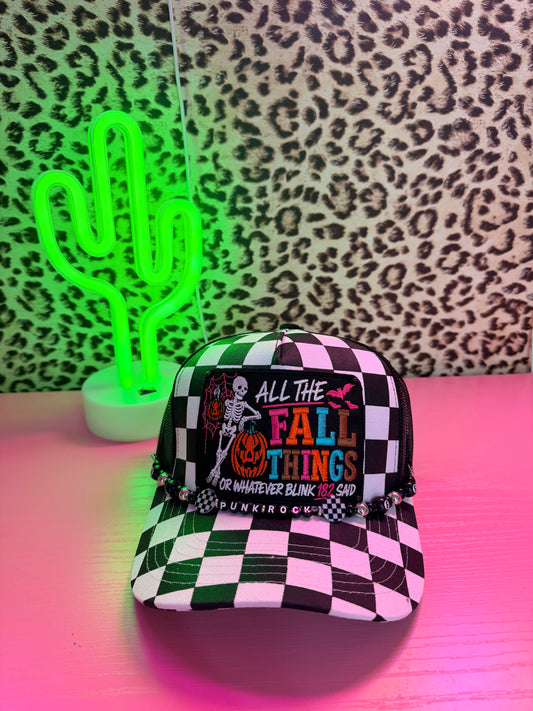 ALL THE FALL THINGS TRUCKER HAT