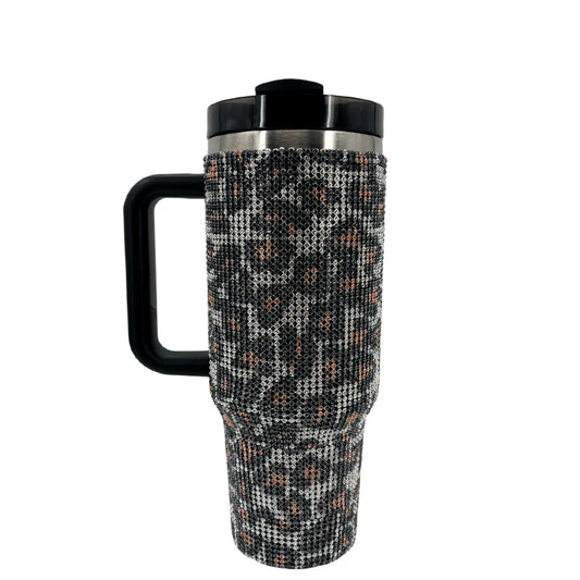 TUMBLER DIAMOND LEOPARD