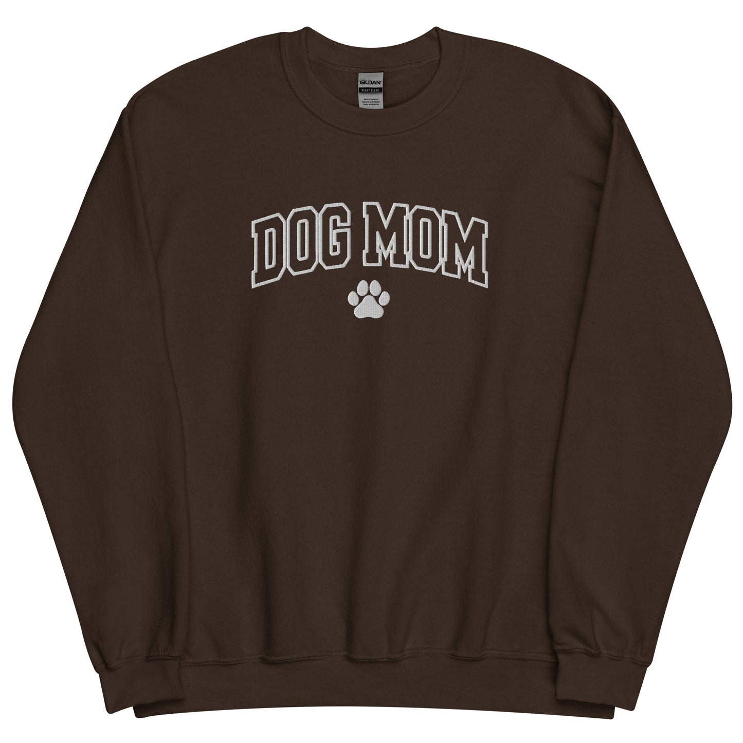 DOG MOM EMBROIDERED CREWNECK