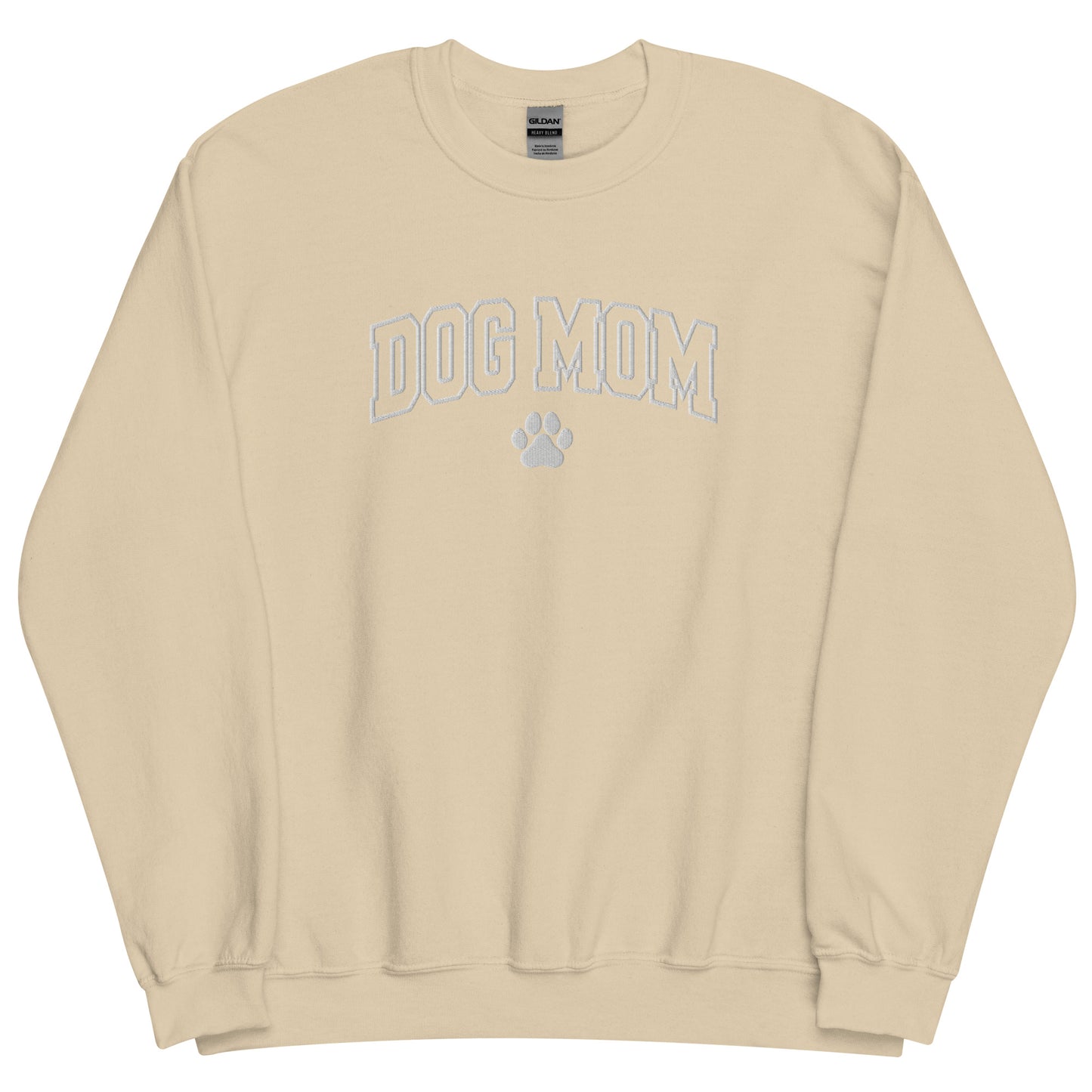 DOG MOM EMBROIDERED CREWNECK