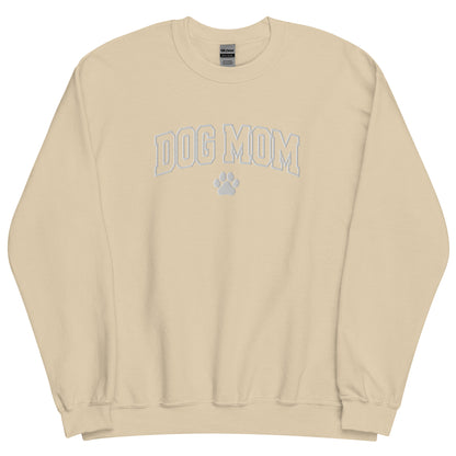 DOG MOM EMBROIDERED CREWNECK