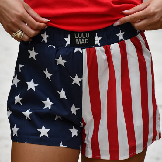 LULU MAC FLAG BOXER SHORTS